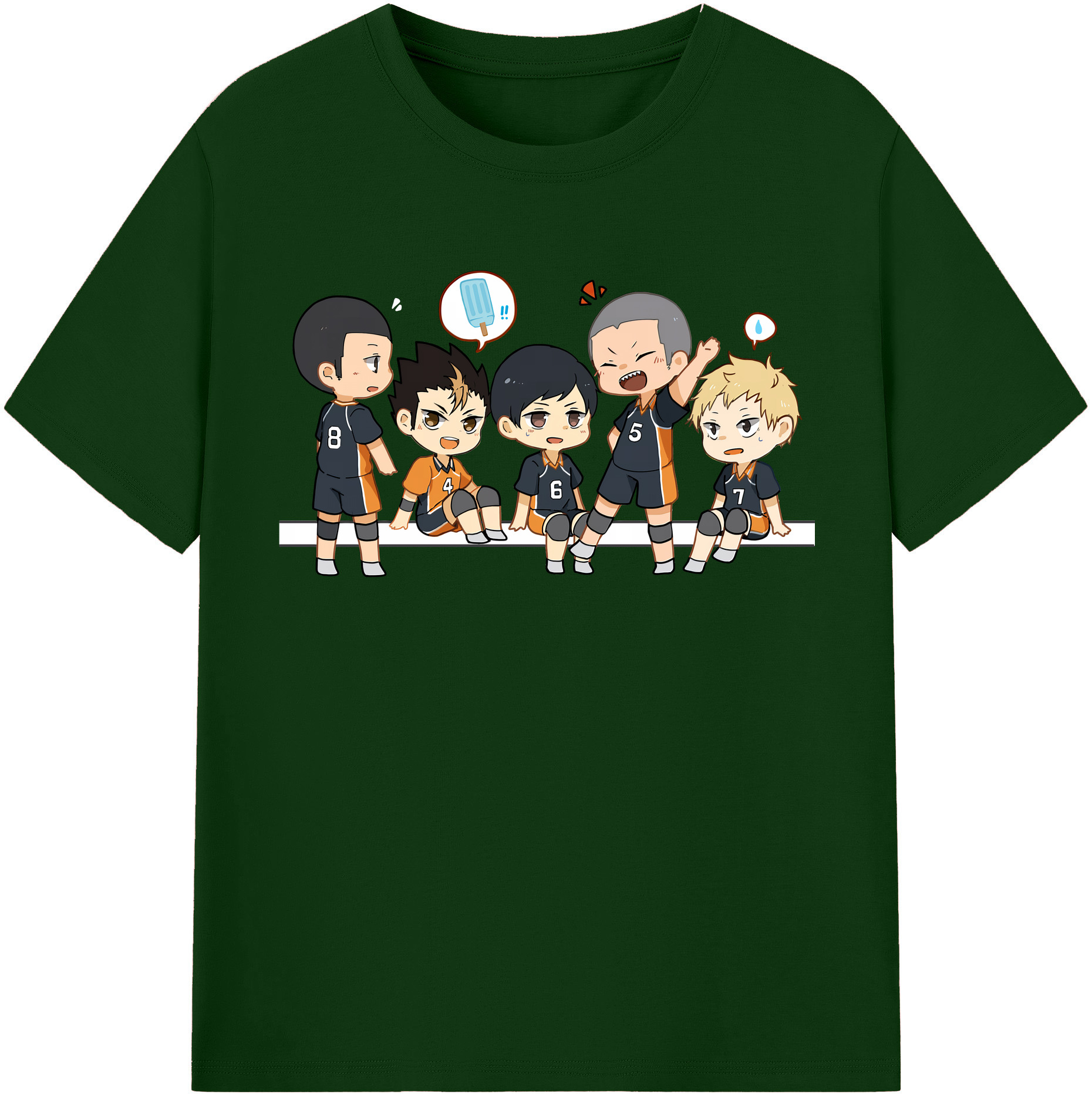 （画像用） ハイキュー!! Haikyu!! 綿100％半袖Tシャツ（フロントプリント）